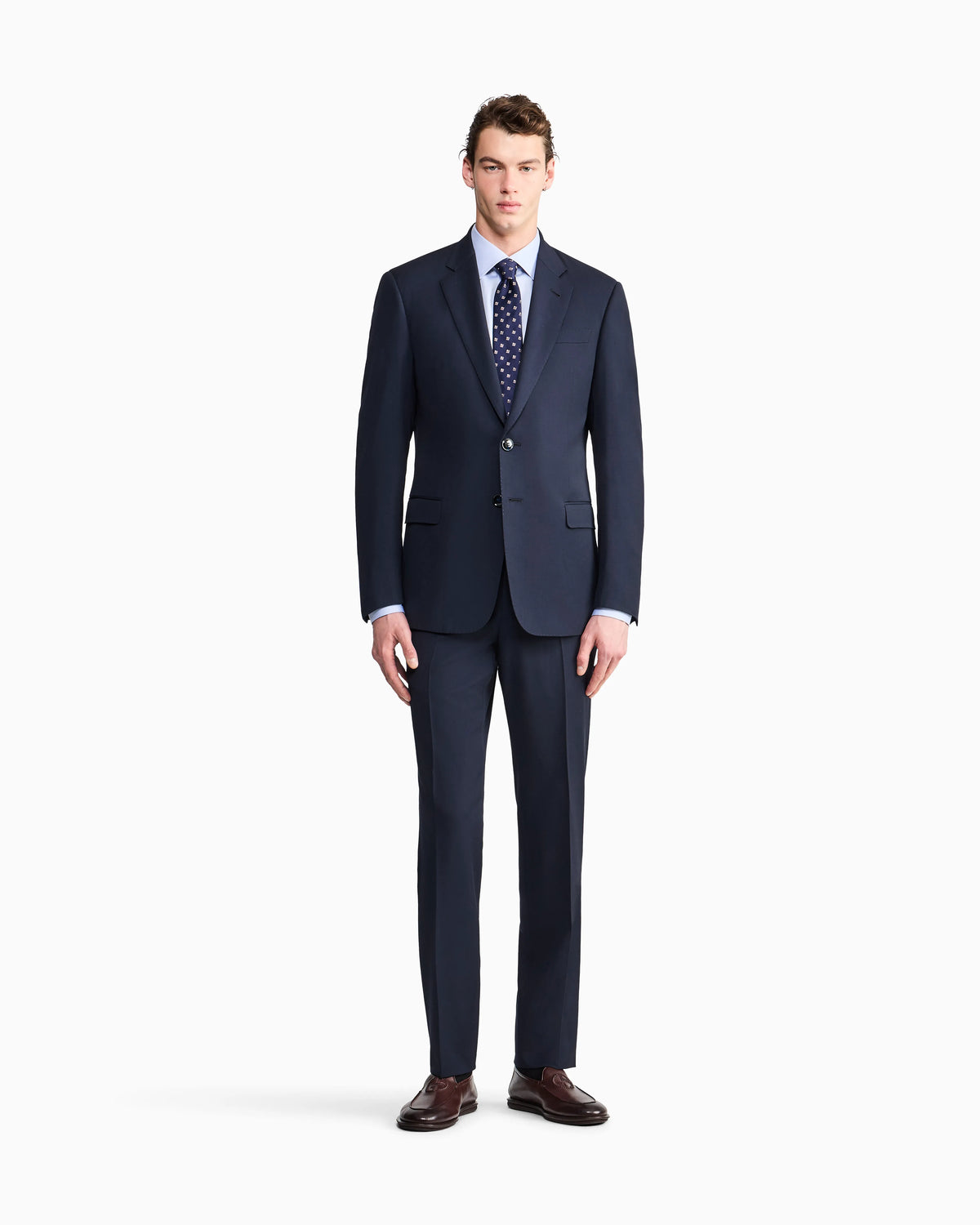 Regular-fit shirt in cotton twill
