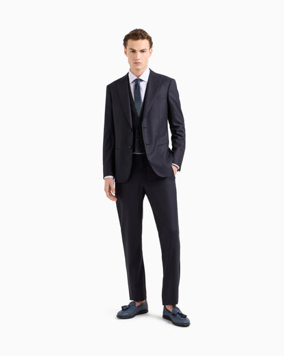 Regular-fit shirt in micro-check luxury cotton