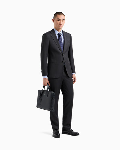 Regular-fit shirt in striped luxury cotton