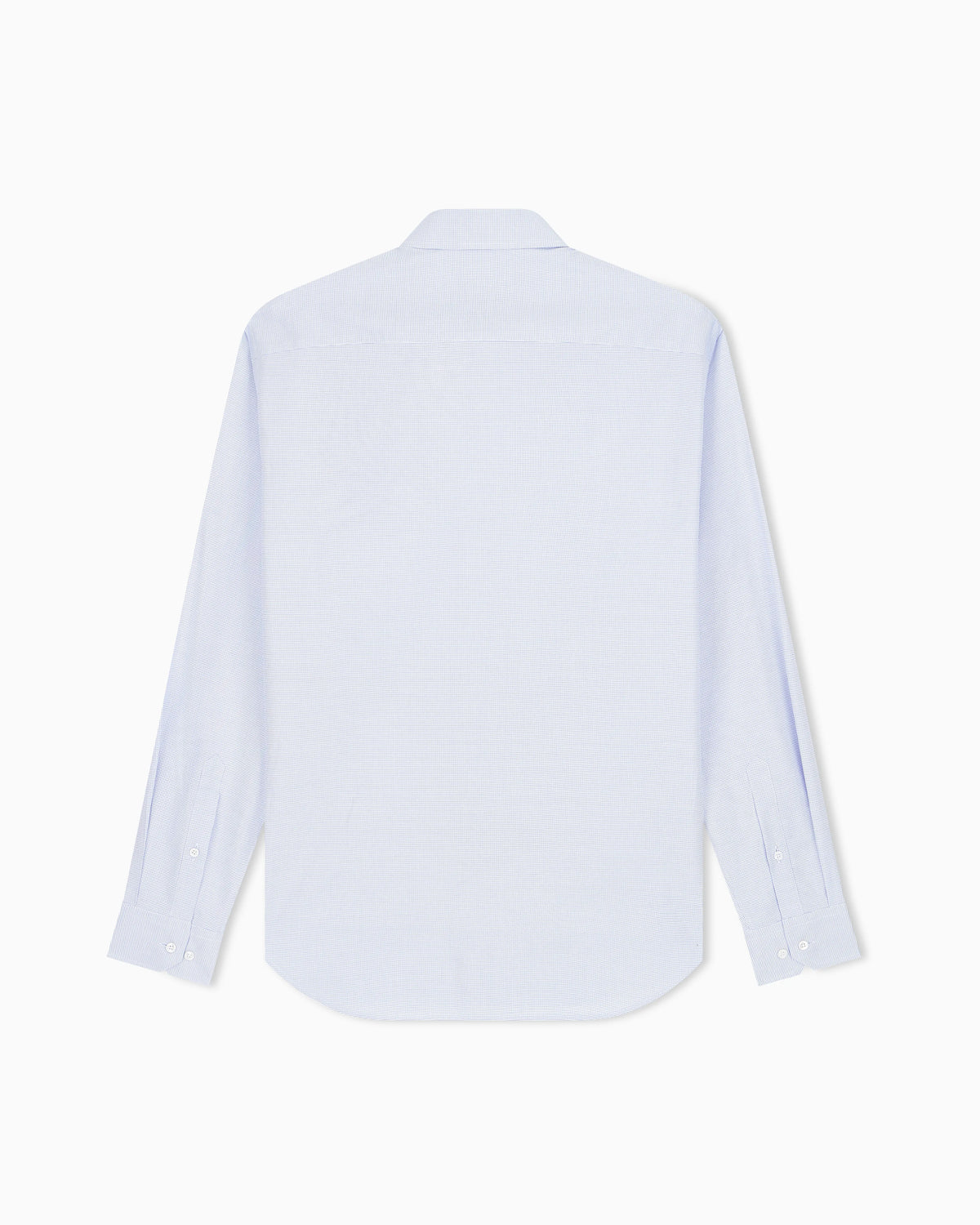 Regular fit shirt in micro weave cotton with French collar