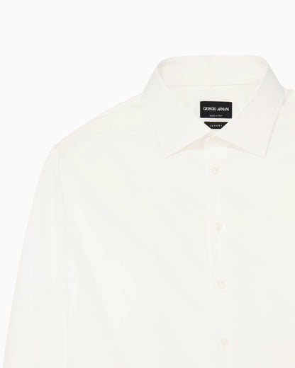 Regular-fit shirt in luxury cotton twill