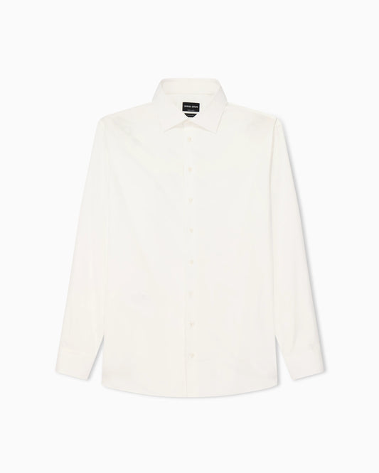 Regular-fit shirt in luxury cotton twill