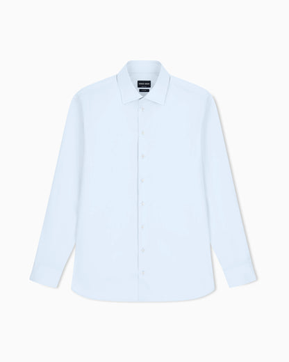 Regular-fit shirt in luxury cotton twill