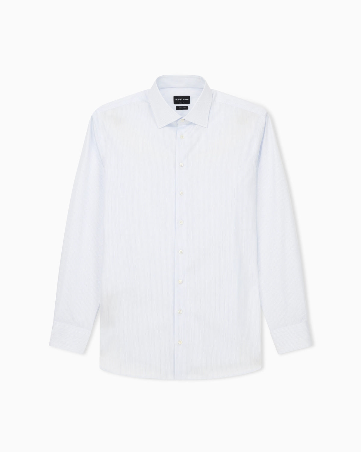 Regular-fit shirt in luxury striped cotton