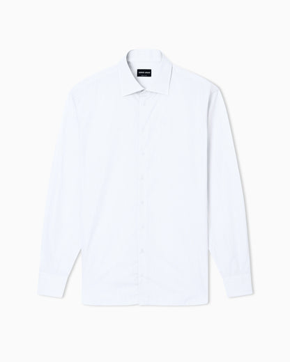 Regular-fit shirt in striped luxury cotton