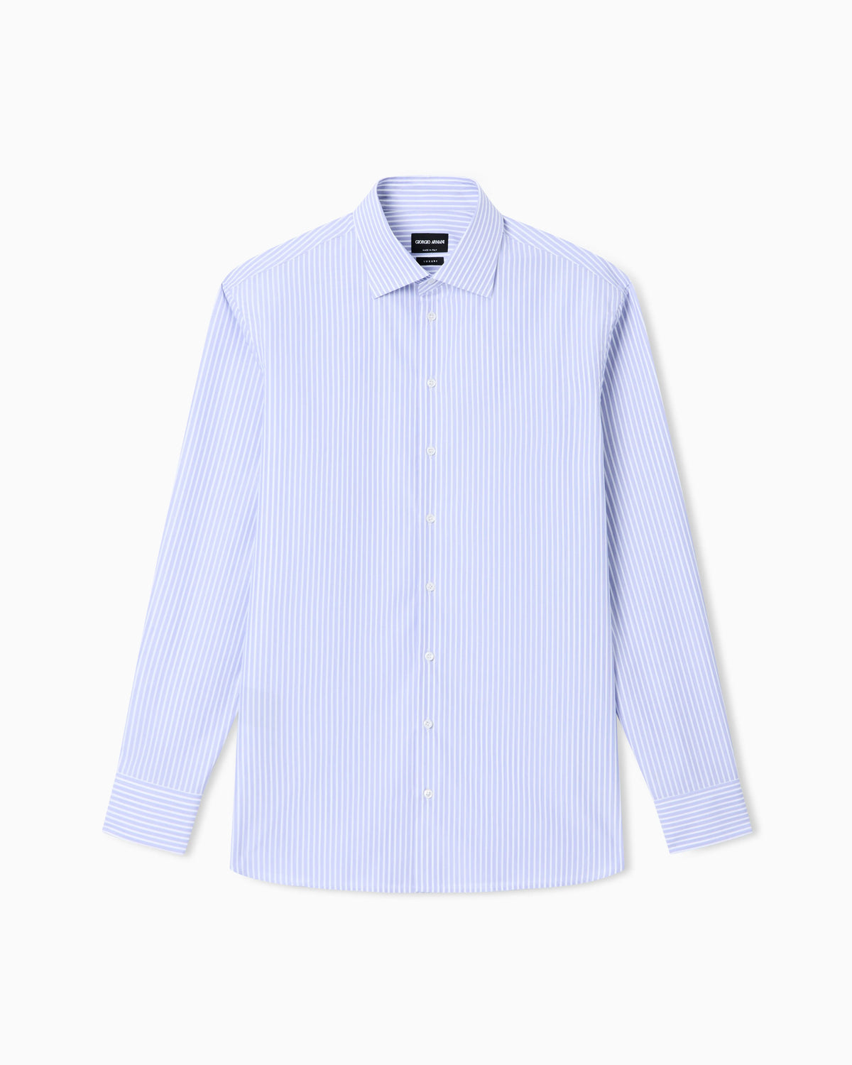 Regular-fit shirt in luxury striped cotton