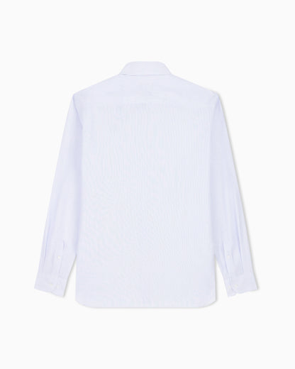 Regular fit shirt in yarn-dyed striped cotton
