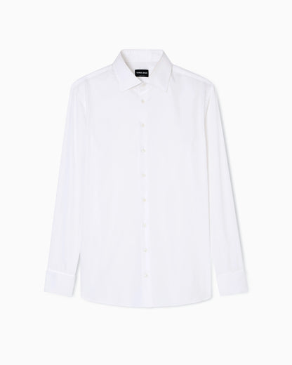 Regular-fit shirt in luxury cotton twill
