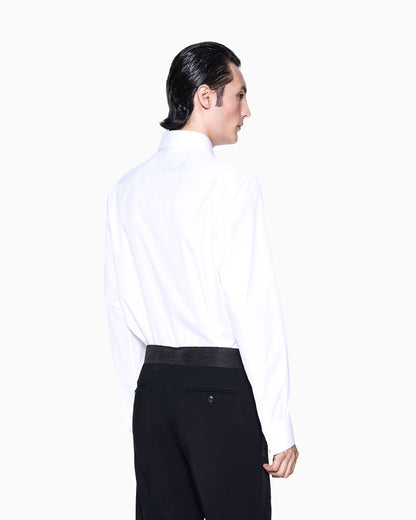 Dress shirt in soft cotton with a French collar