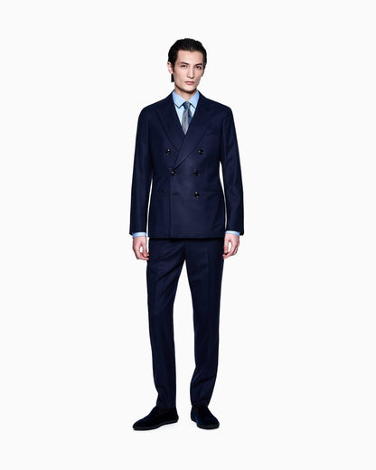Napoli Line linen wool twill double-breasted suit