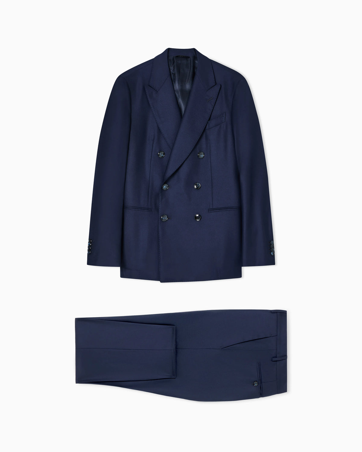 Napoli Line linen wool twill double-breasted suit