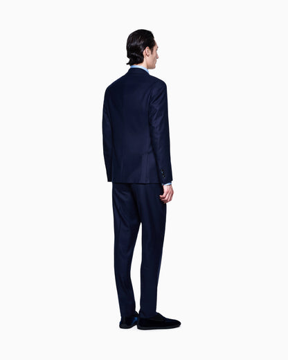 Napoli Line linen wool twill double-breasted suit