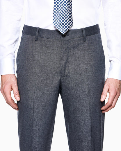 Napoli Line double-breasted suit in mélange cashmere and silk
