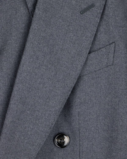 Double-breasted pinstriped virgin wool suit Napoli