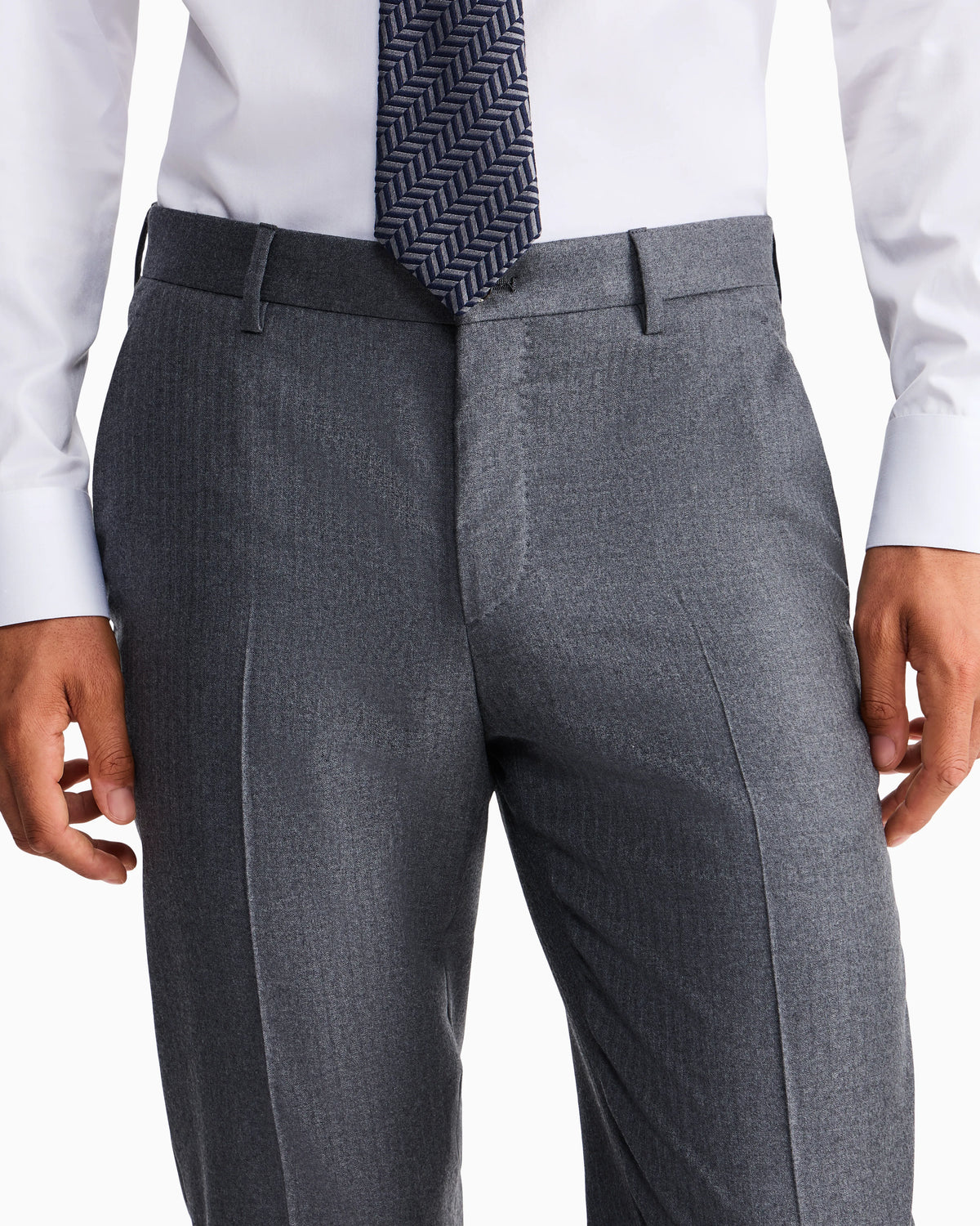 Double-breasted pinstriped virgin wool suit Napoli