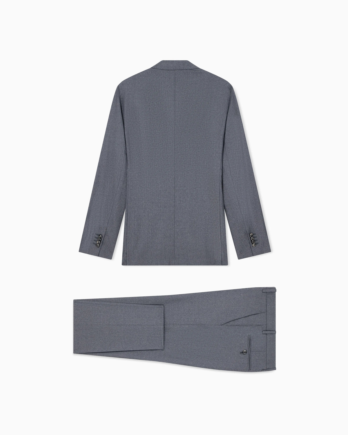 Double-breasted pinstriped virgin wool suit Napoli
