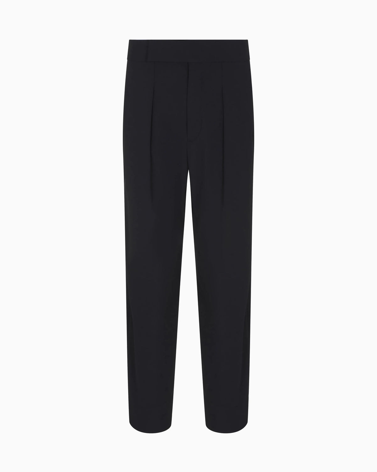 Pleated Giorgio’s trousers in wool crêpe