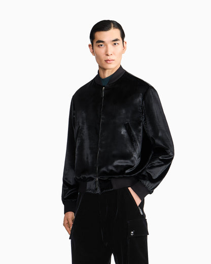 Velvet blouson