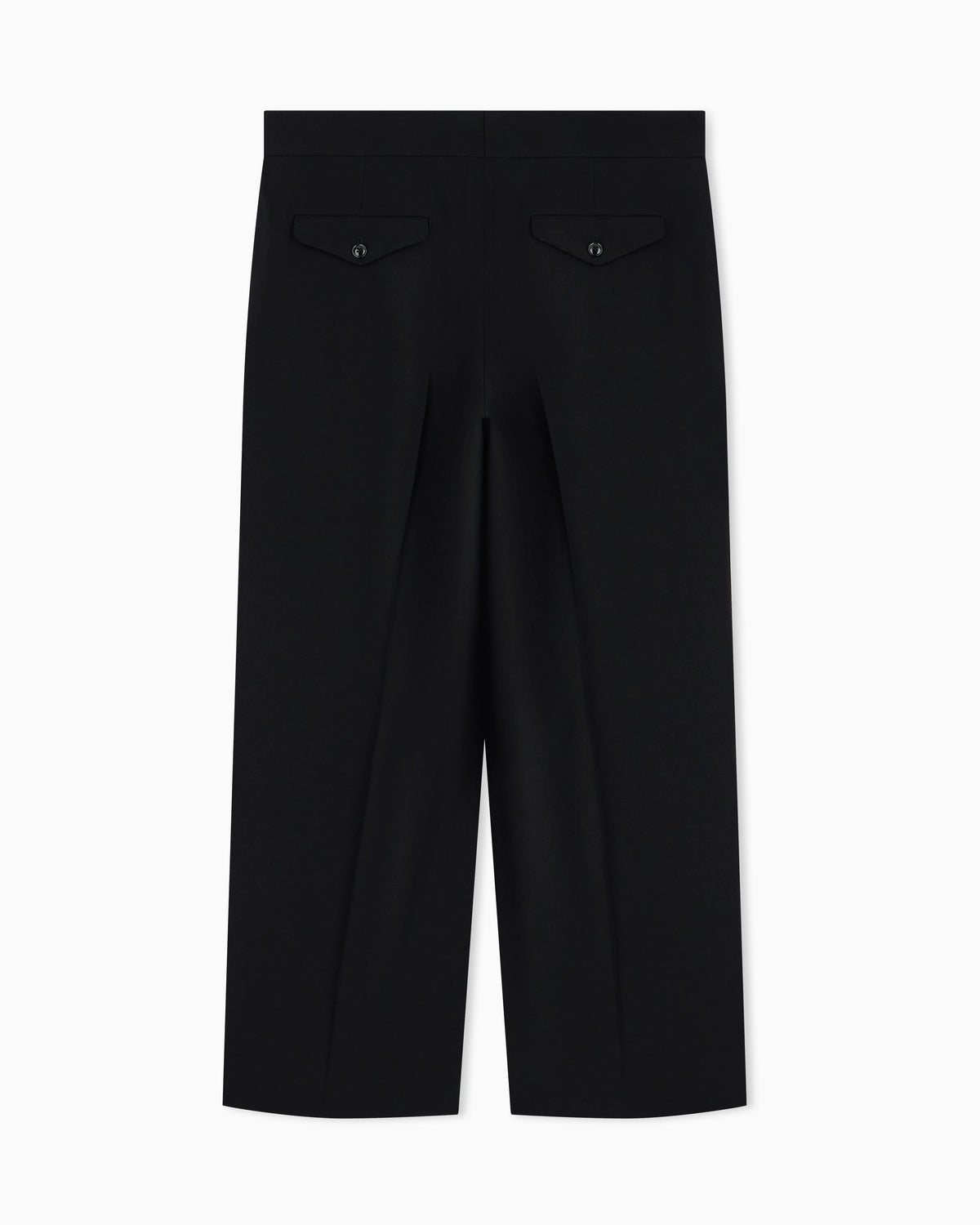 Tailored two-pleat trousers in pure virgin wool crepe