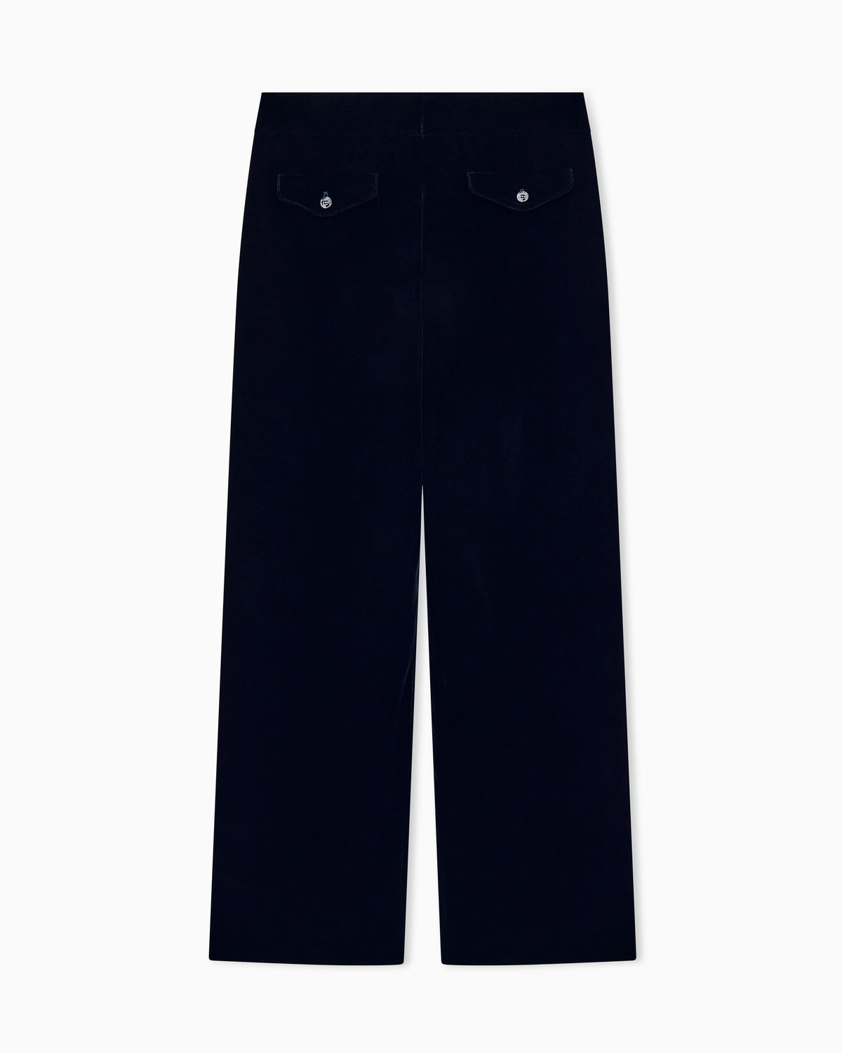 Oversized trousers in smooth stretch velvet