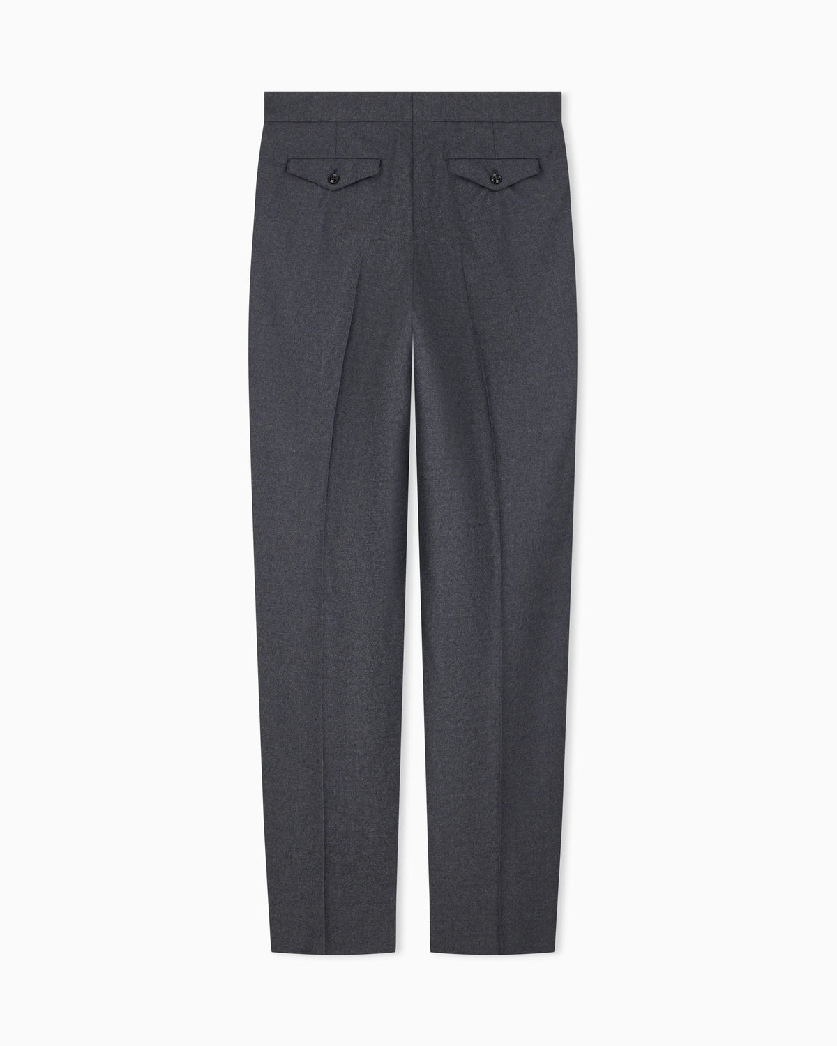 Oversized double pleat trousers in virgin wool flannel