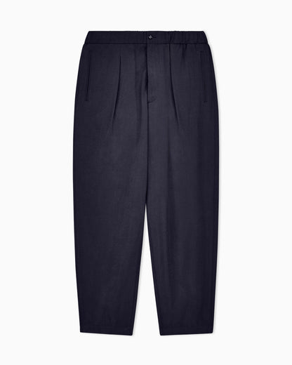 Trousers regular fit in washed silk blend