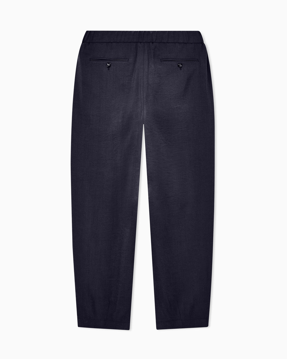 Trousers regular fit in washed silk blend