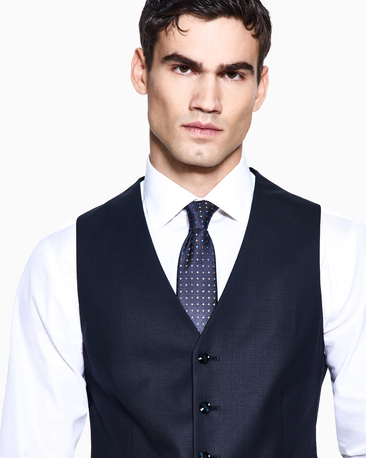 Single-breasted waistcoat in virgin wool