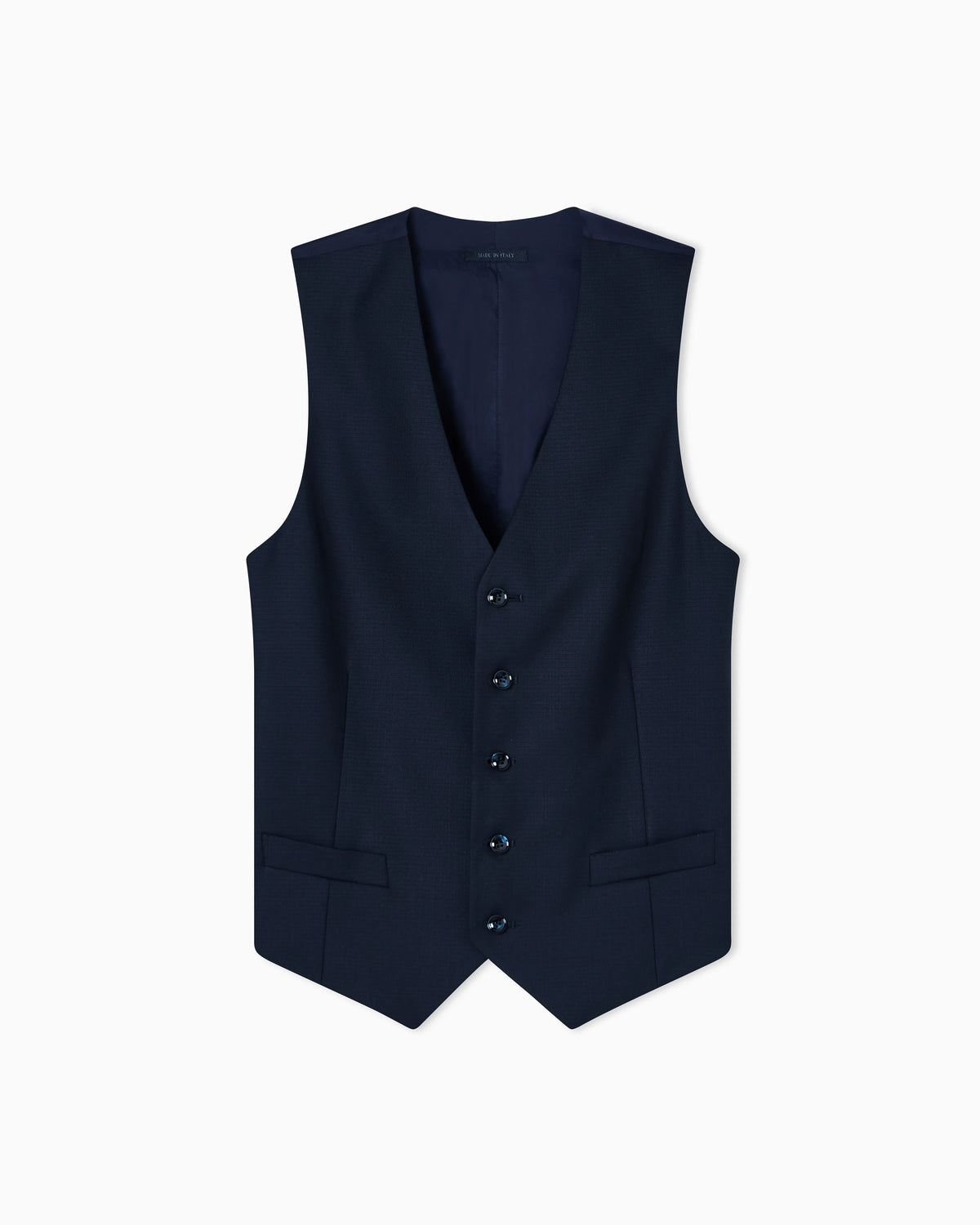 Single-breasted waistcoat in virgin wool
