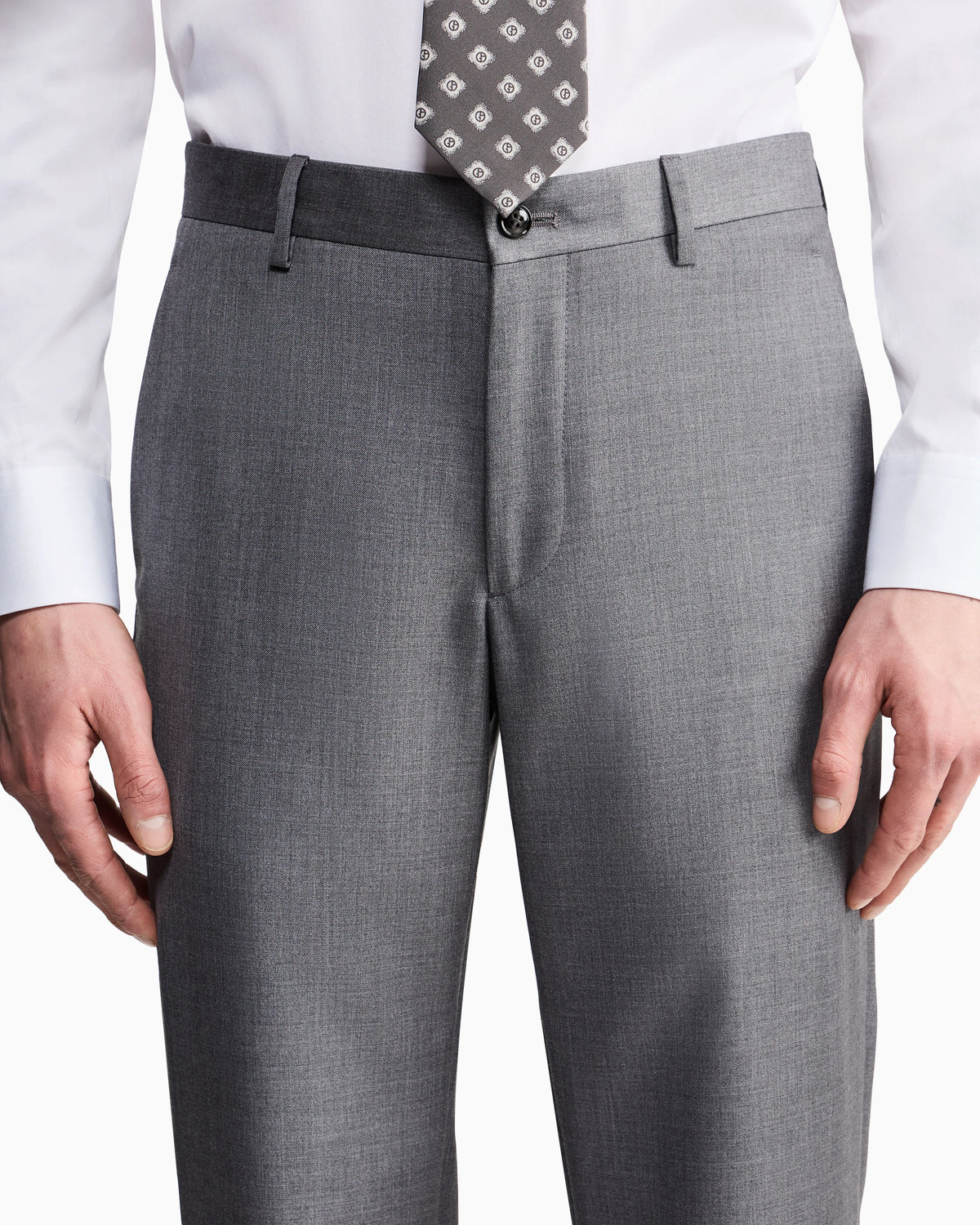 Single-breasted Soho Line suit in virgin wool and cashmere
