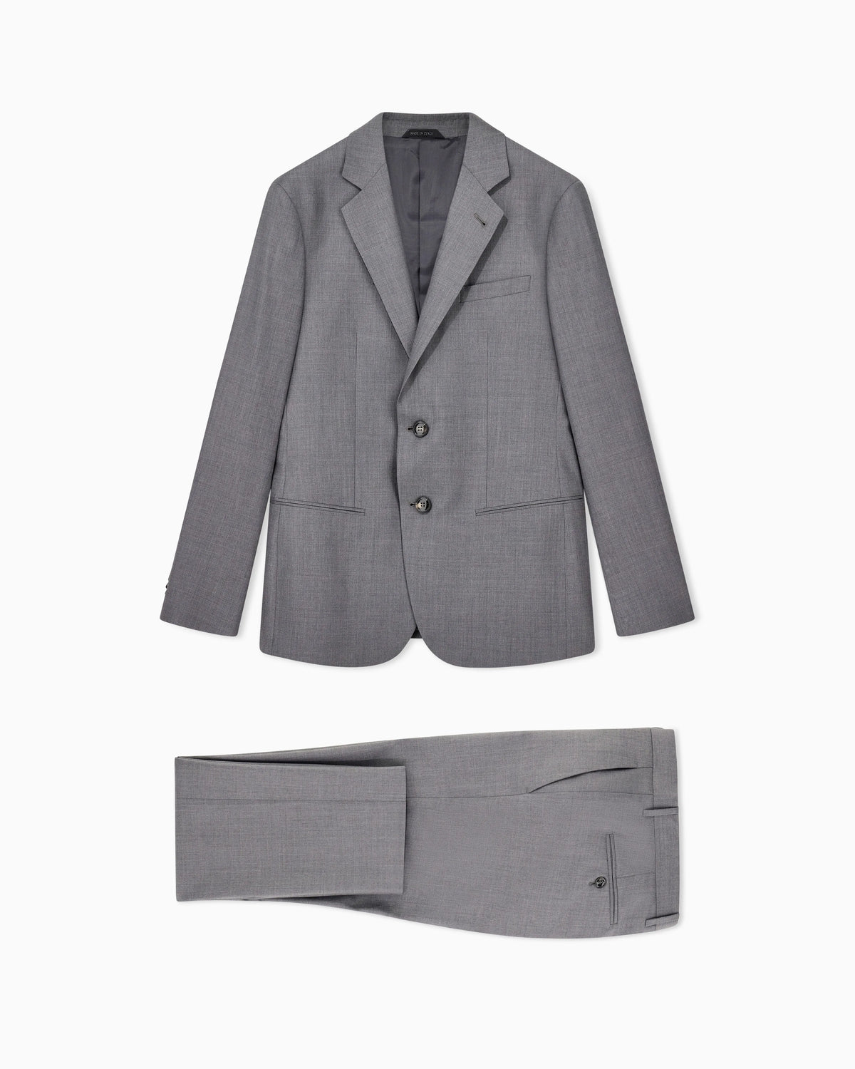 Single-breasted Soho Line suit in virgin wool and cashmere