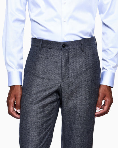 Soho Line single-breasted suit in virgin wool with a houndstooth motif
