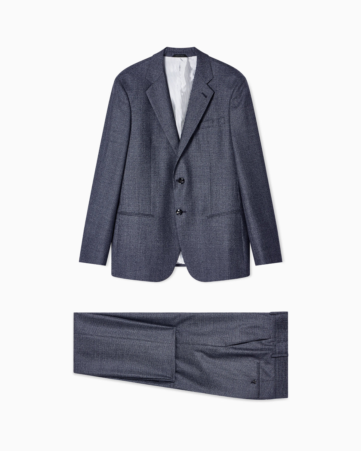 Soho Line single-breasted suit in virgin wool with a houndstooth motif