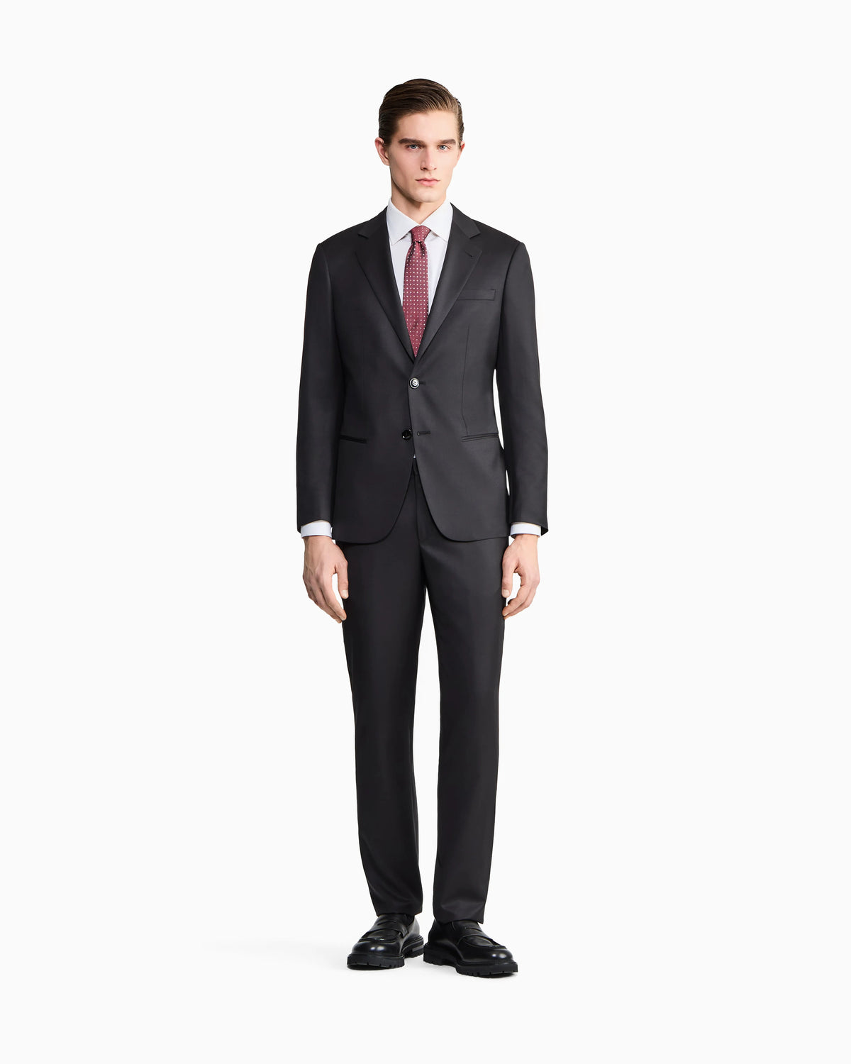 Soho Line Single-breasted suit in pure virgin wool