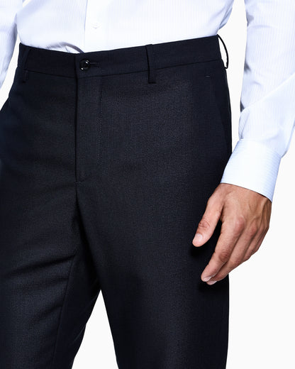 Single-breasted Soho Line suit in micro-textured virgin wool