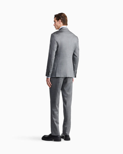 Soho Line single-breasted suit in wool and silk