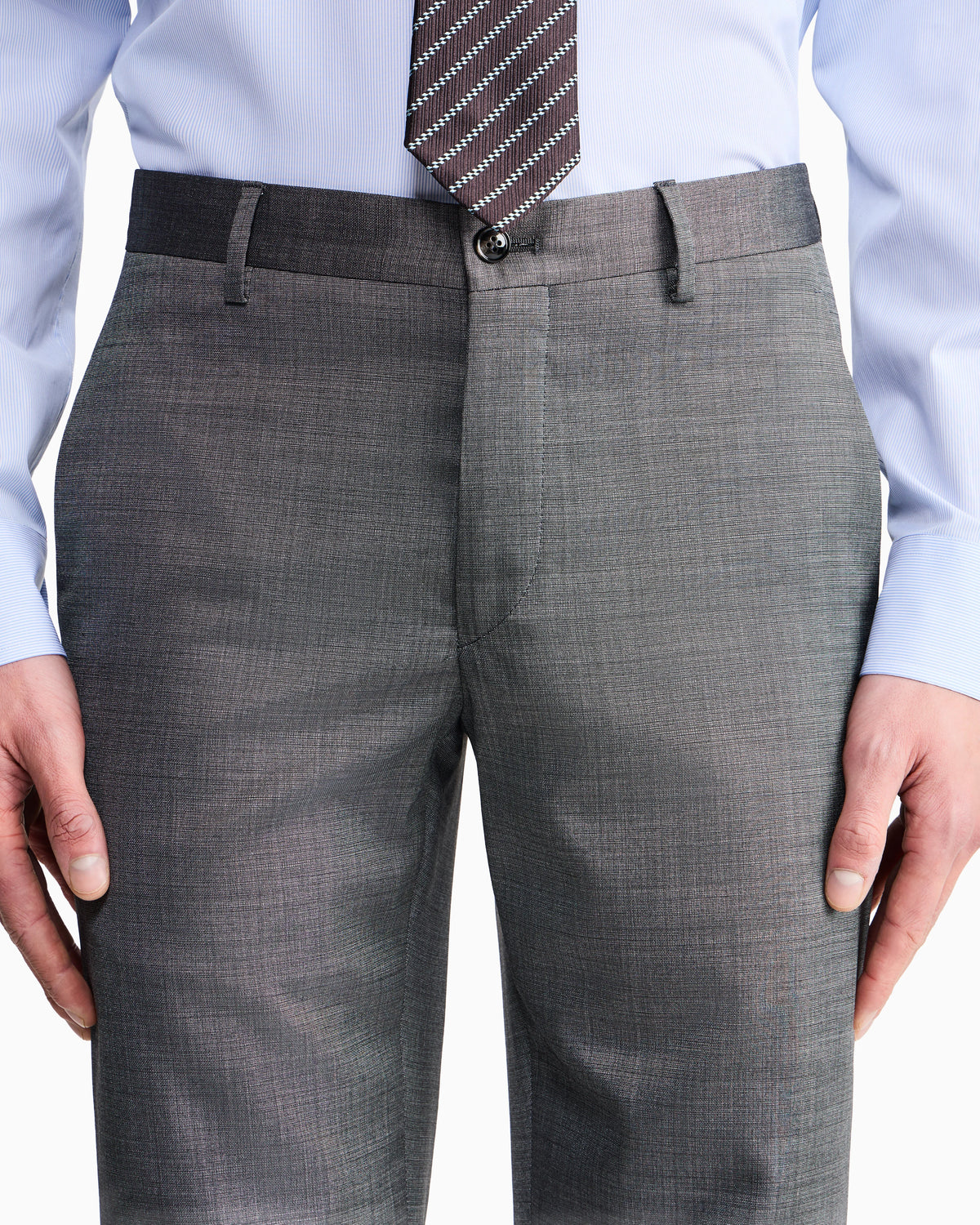 Soho Line single-breasted suit in wool and silk