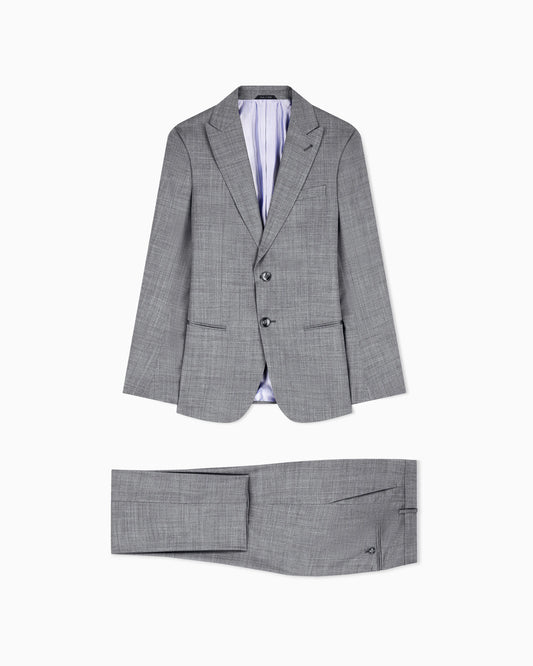 Soho Line single-breasted suit in wool and silk