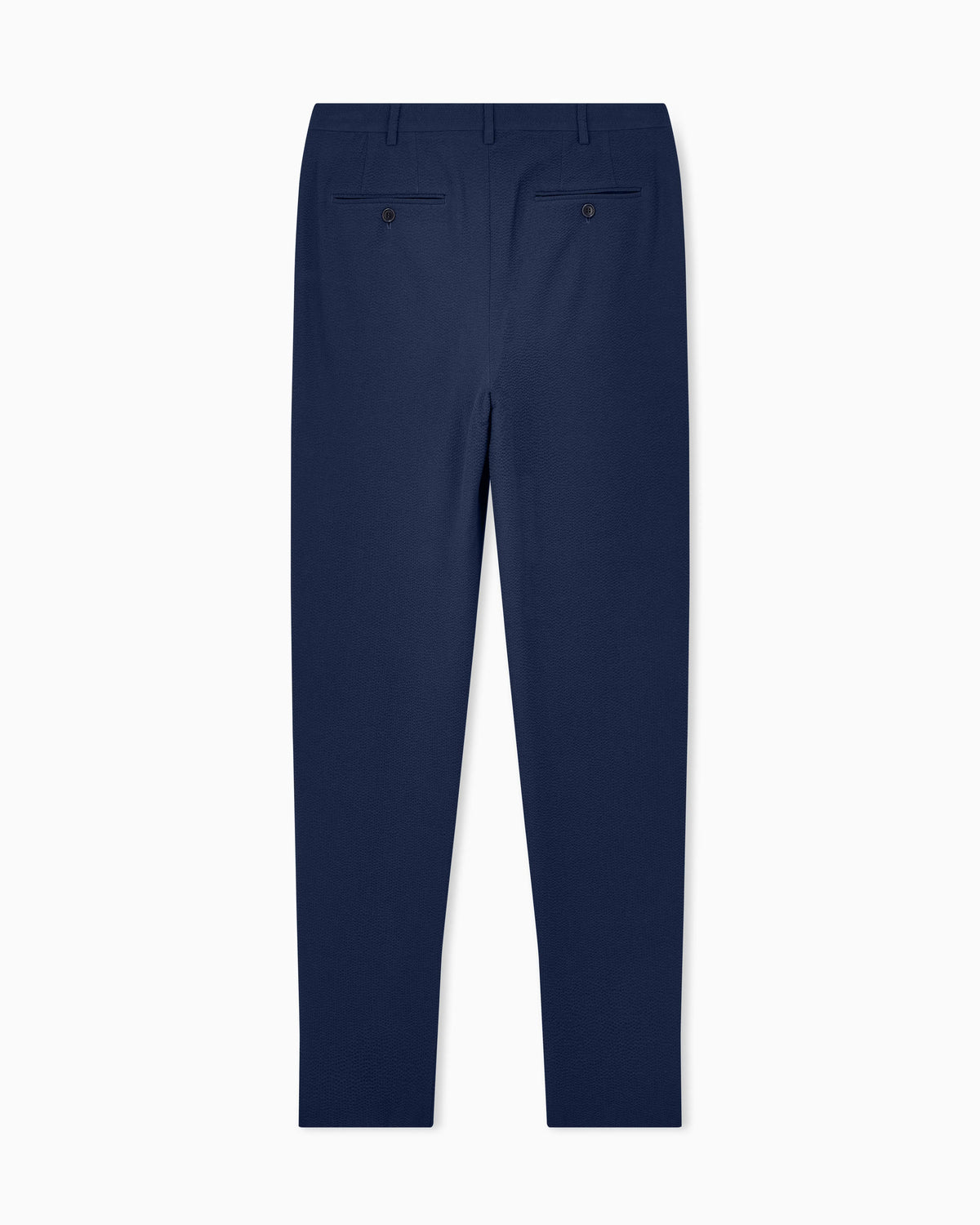Wool seersucker double-pleat trousers