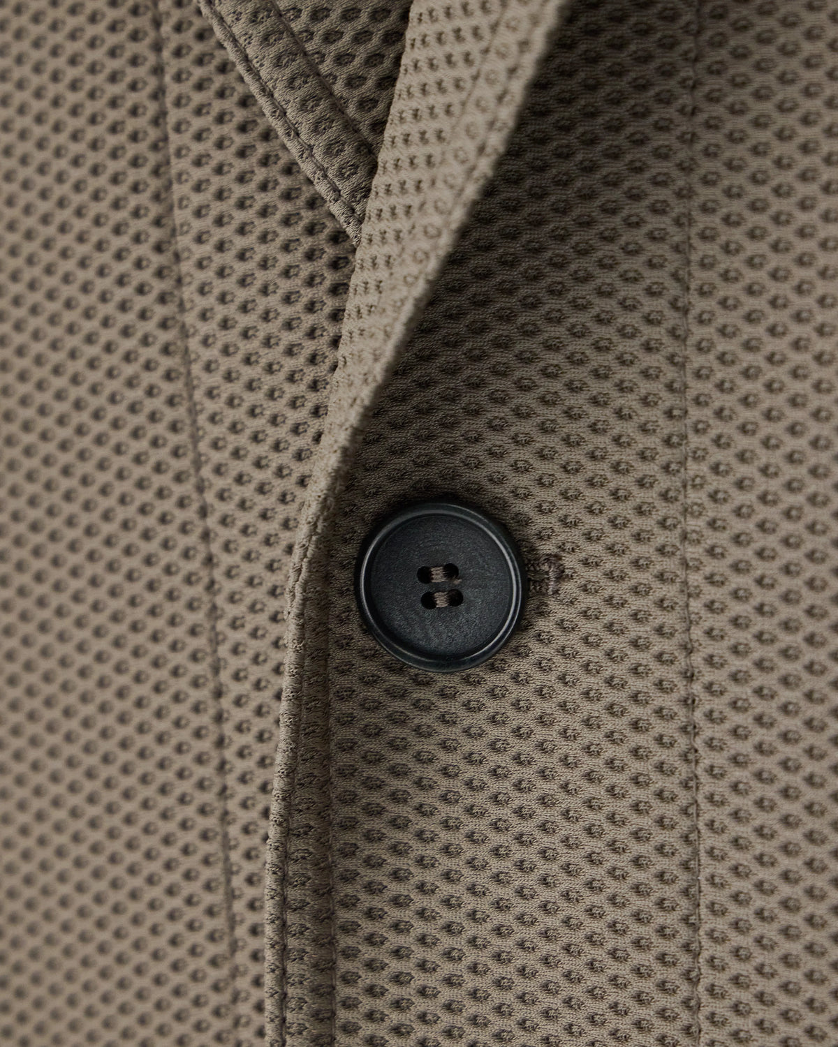 Single-breasted jacket in technical waffle fabric