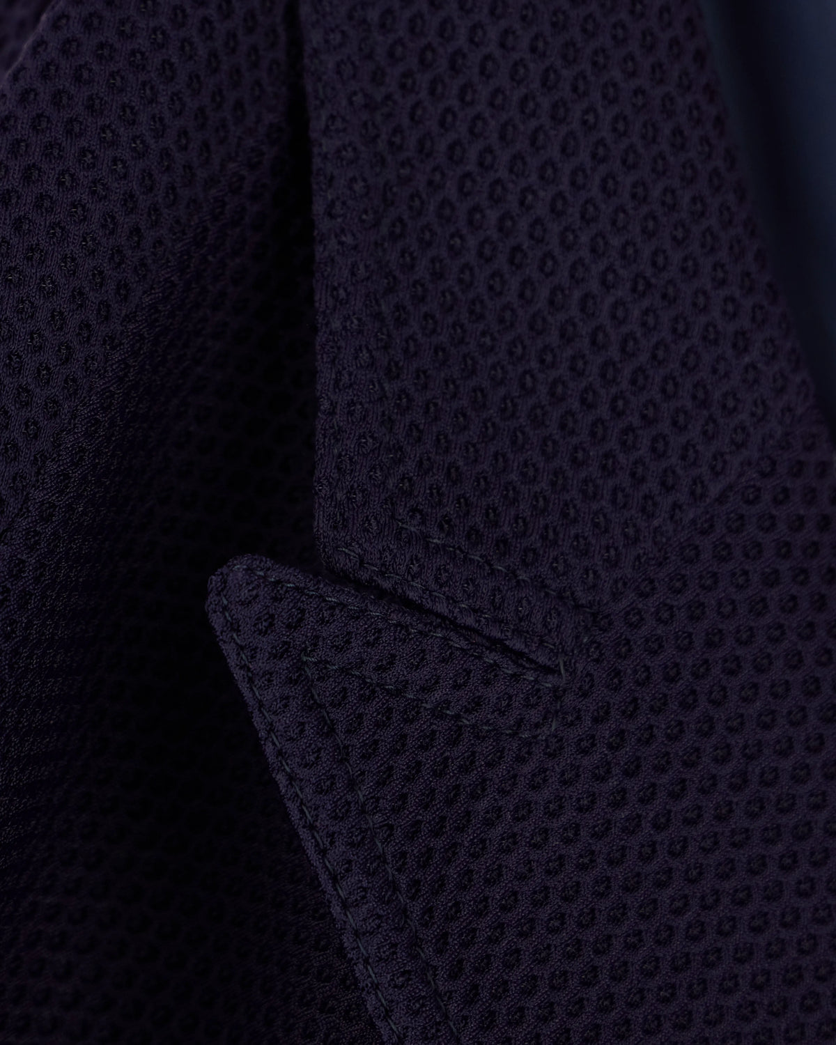 Single-breasted jacket in technical waffle fabric