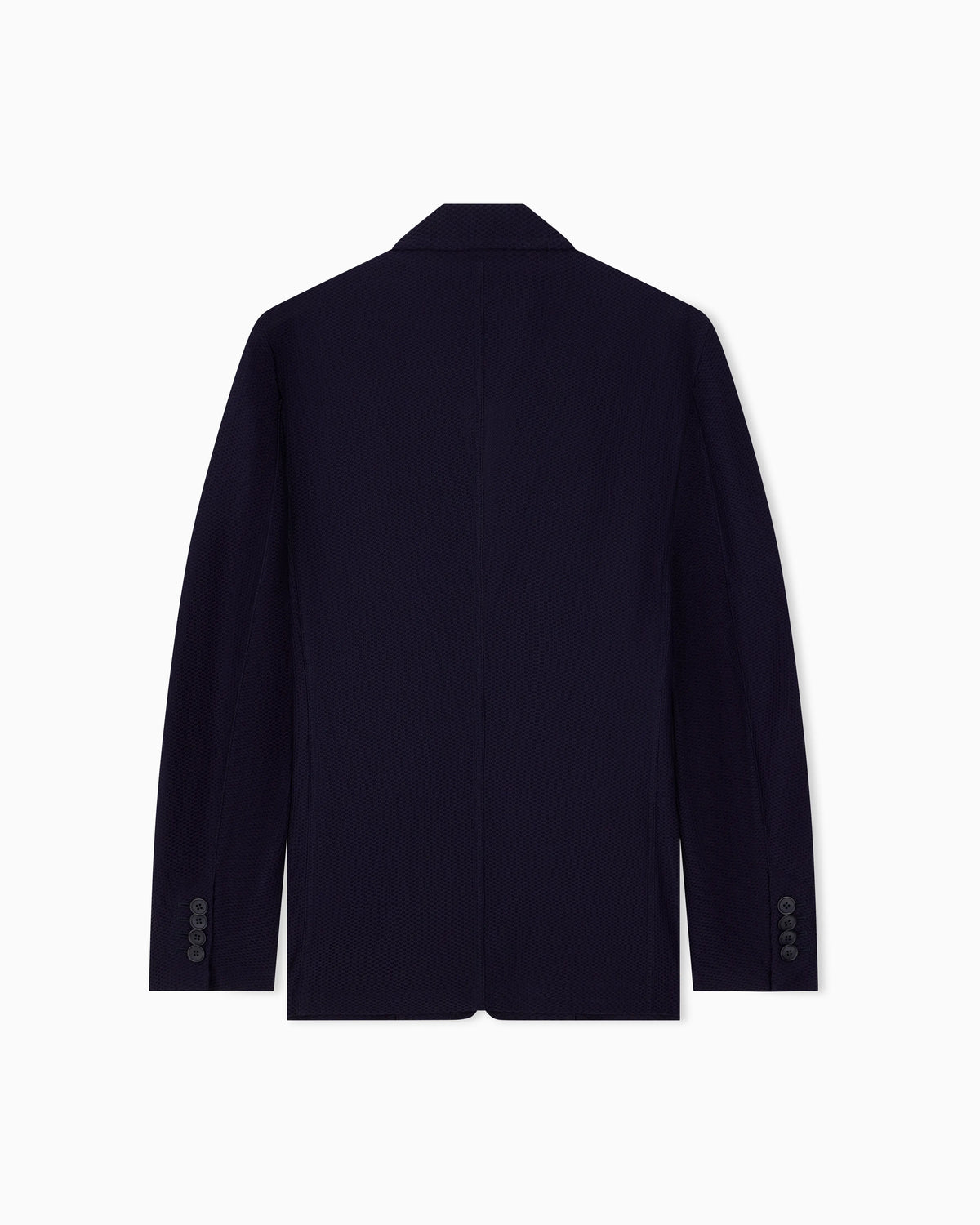 Single-breasted jacket in technical waffle fabric