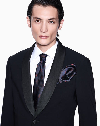 Soho Line single-breasted tuxedo in wool crêpe