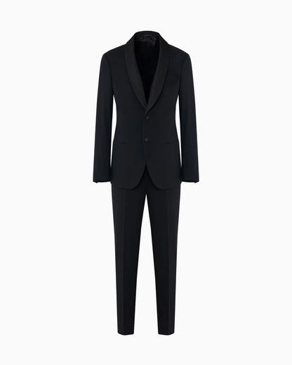 Soho Line single-breasted tuxedo in wool crêpe