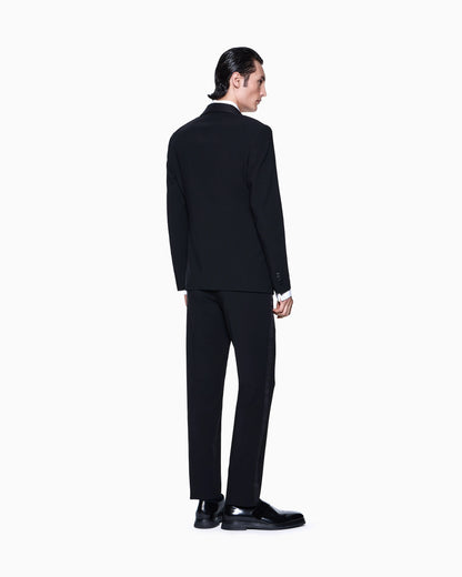 Soho Line single-breasted tuxedo in wool crêpe