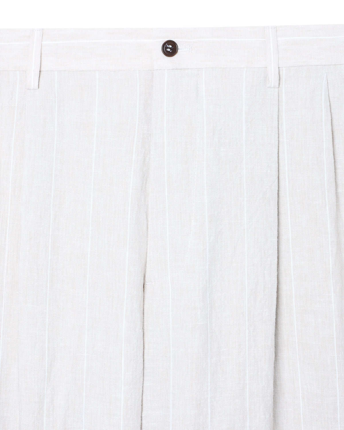 double-pleat linen trousers