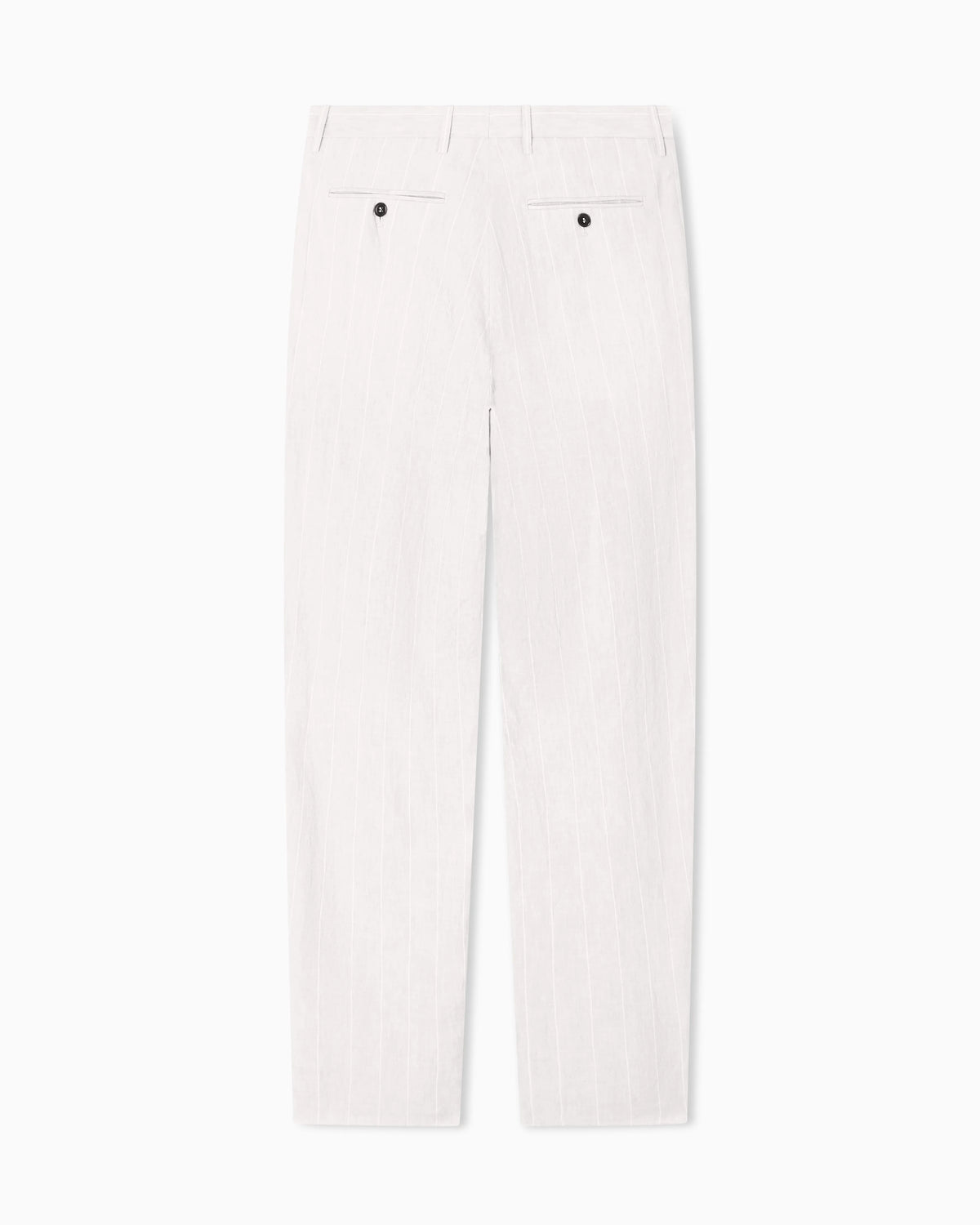 double-pleat linen trousers