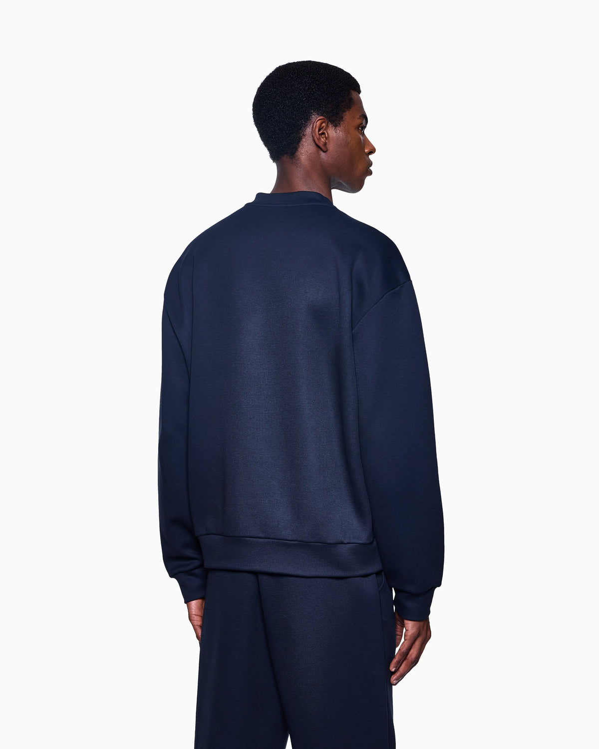 Micromodal jersey crew-neck sweatshirt