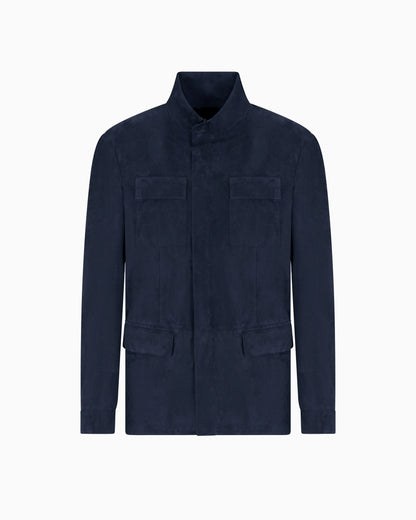 Suede safari jacket