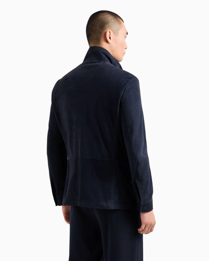 Suede safari jacket